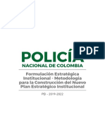 Formulación Estrategica Institucional - Metodologia para La Construccion Del Nuevo PEI