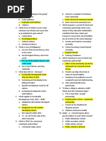 The Teacher and The Community School Culture and Organizational Leadership Reviewer