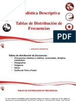 Estadística Descriptiva Tablas de Distribución de Frecuencias