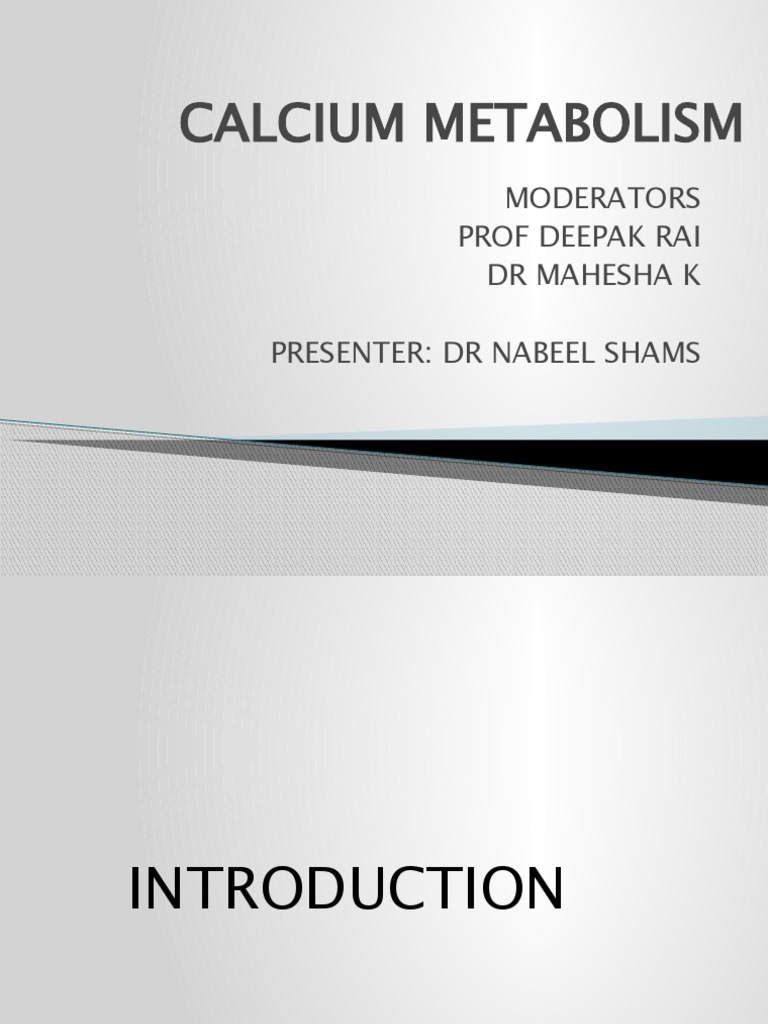 Understanding Calcium Metabolism | PDF | Bone | Osteoblast