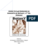 Guide To Lab Exercises in Concepts of Botany, 4 Ed. (Spring)