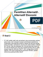 5.2 Pemilihan Alternatif Ekonomi