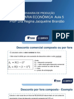 Engenharia de Produção: Descontos e Amortizações