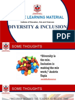 Diversity & Inclusion: Institute of Education, Arts and Sciences