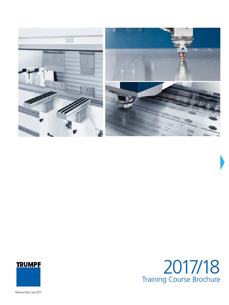 TRUMPF Training Course Overview 2017 | PDF | Business | Technology ...