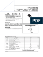 Stw20Nm50Fd: N-Channel 500V - 0.22 - 20A To-247 Fdmesh™ Power Mosfet (With Fast Diode)