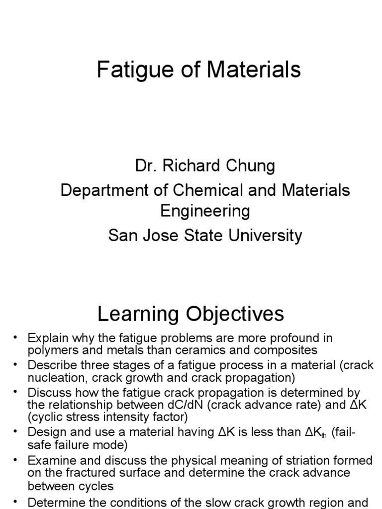 Fatigue of Materials PDF Fatigue (Material) Fracture