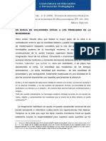 Bauman, Z., - Ruiz, - C. B. (2005) - en Busca de Soluciones Éticas A Los Problemas de La Modernidad.