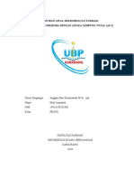 Laporan Awal Mikrobiologi Farmasi Uji Cemaran Mikroba Dengan Angka Lempeng Total (Alt)