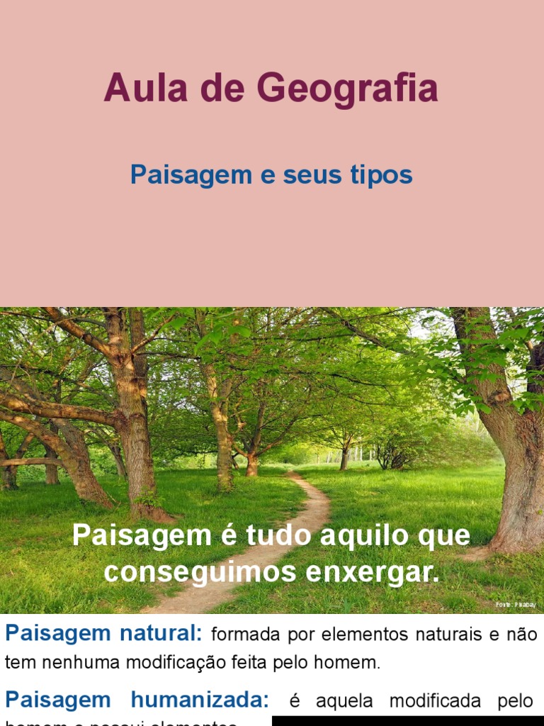 Paisagem e Seus Tipos | PDF
