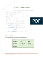 Past Simple vs Present Perfect Tense Guide