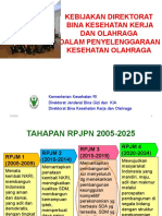 1.kebijakan Ditkesjaor TTG Penyelenggaraan Kesehatan Olahraga