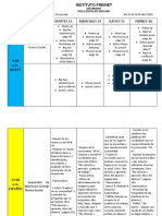 Planificacion Simplificada Preescolar Bilingue