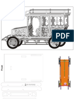 3D Classic Car Puzzle Laser Cut 4MM (A4)