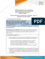 Guia de Actividades y Rúbrica de Evaluación - Unidad 3 - Fase 4 - Evaluación de Alternativas