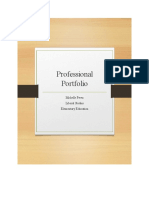 Professional Portfolio Title Page