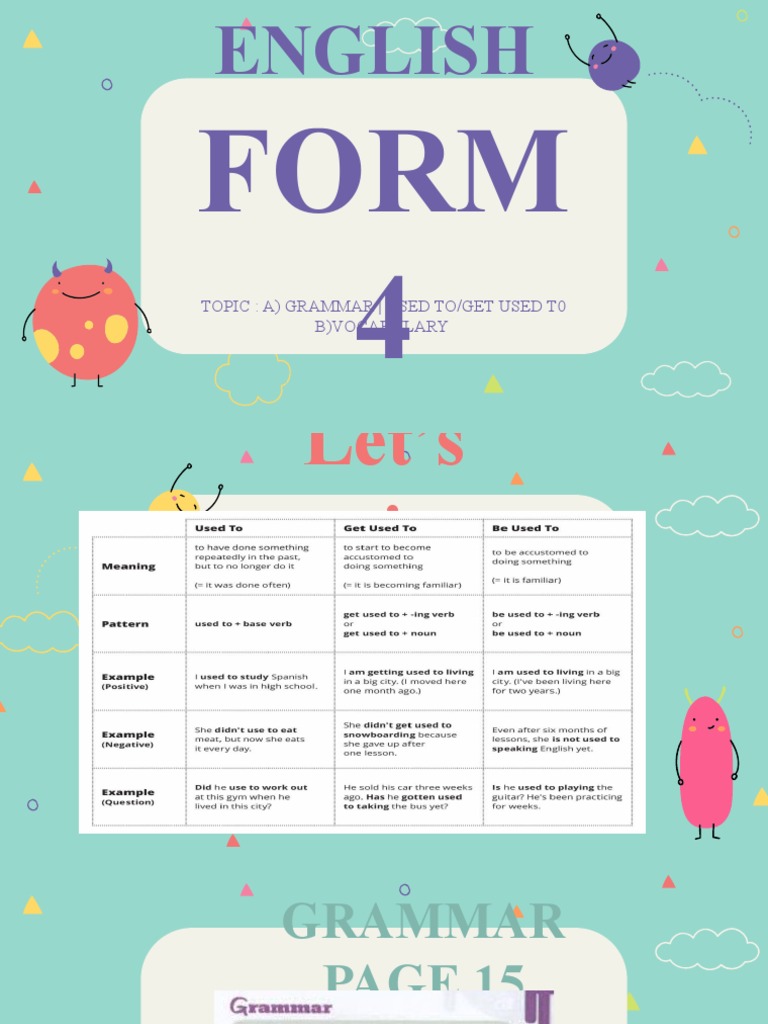 Grammar Page 15 Used To and Vocabulary | PDF