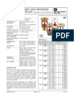 Upright, Pendent and Recessed Pendent Sprinkler: HD Fire Protect Pvt. Ltd. Technical Data