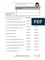 PROYECTO - Aprendiendo A Leer Las Etiquetas de Nutrición y A Comparar