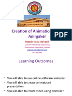 Creation of Animation Using Animaker: Yogesh Vilas Mahadik