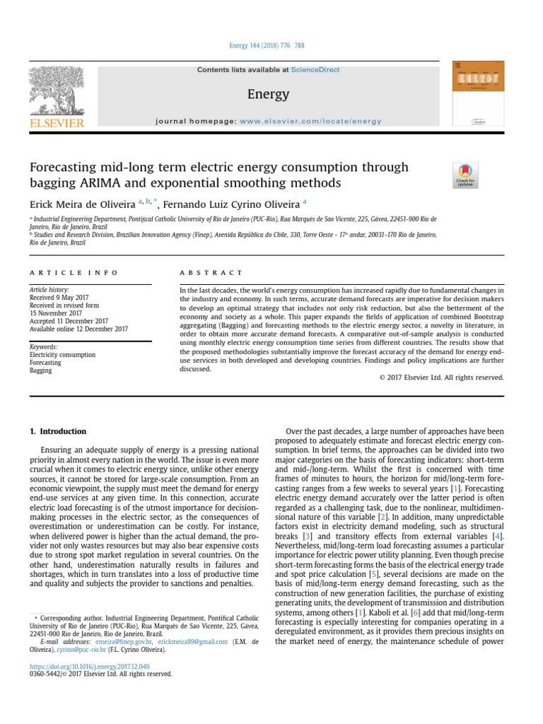 Forecasting Mid-Long Term Electric Energy Consumption Through Bagging ...
