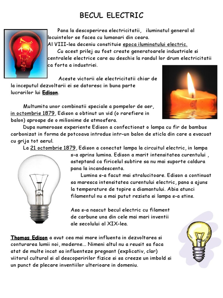 Becul Electric | PDF