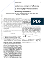 Structure-Aware Bayesian Compressive Sensing For Frequency-Hopping Spectrum Estimation With Missing Observations