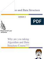 Algorithms and Data Structure: Please Turnoff Your Cell Phone