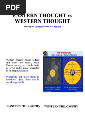 Eastern Vs Western Thoughts Pdf Eastern Philosophy Confucianism