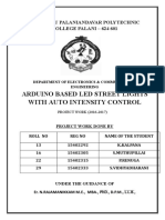 Arduino Based Led Street Lights With Auto Intensity Control: Arulmigu Palaniandavar Polytechnic College Palani - 624 601