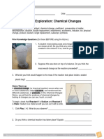 Student Exploration: Chemical Changes