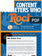 36 Content Marketers Who Rock: Content Marketing Institute and Toprank Online Marketing