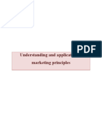 Understanding and Application of Marketing Principles