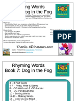 Rhyming Words Book 7: Dog in The Fog