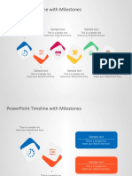 FF0082 01 Free Powerpoint Timeline With Milestones 4x3