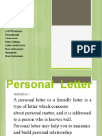 Personal Letter 1