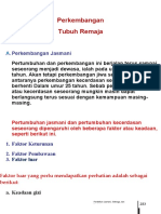 Perkembangan Tubuh Remaja Kelas 7