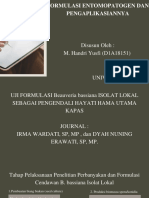 Formulasi Entomopatogen M.handri Yusfi D1A018151 C