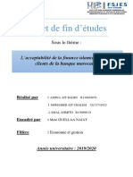 PFE Groupe 3  L’acceptabilité de la finance islamique par les clients de la banque marocaine.