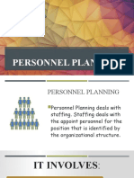 PLANNING FOR PROJECT PERSONNEL STAFFING