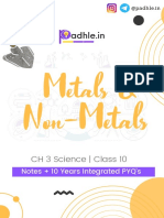 Padhle 10th - Metals & Non-Metals + Integrated PYQs