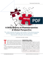 A Brief History of Pharmacopoeias: A Global Perspective