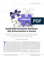 Global Pharmacopoeia Standards: Why Harmonization Is Needed