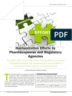 MJH Life Sciences Not For Distribution: Harmonization Efforts by Pharmacopoeias and Regulatory Agencies