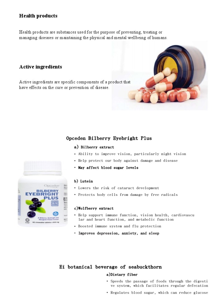 Essential Health Products Overview | PDF | Carbohydrates | Blood