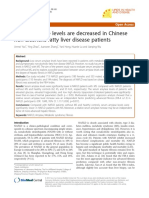 Serum Amylase Levels Are Decreased in Chinese Non-Alcoholic Fatty Liver Disease Patients