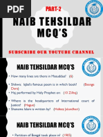 Naib Tehsildar MCQ'S: PART-2