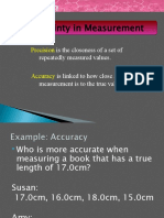Accuracy & Precision