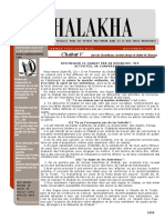 HALAKHA N° 28 chabat V