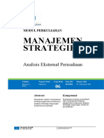 Modul 6 Analisis Eksternal Perusahaan